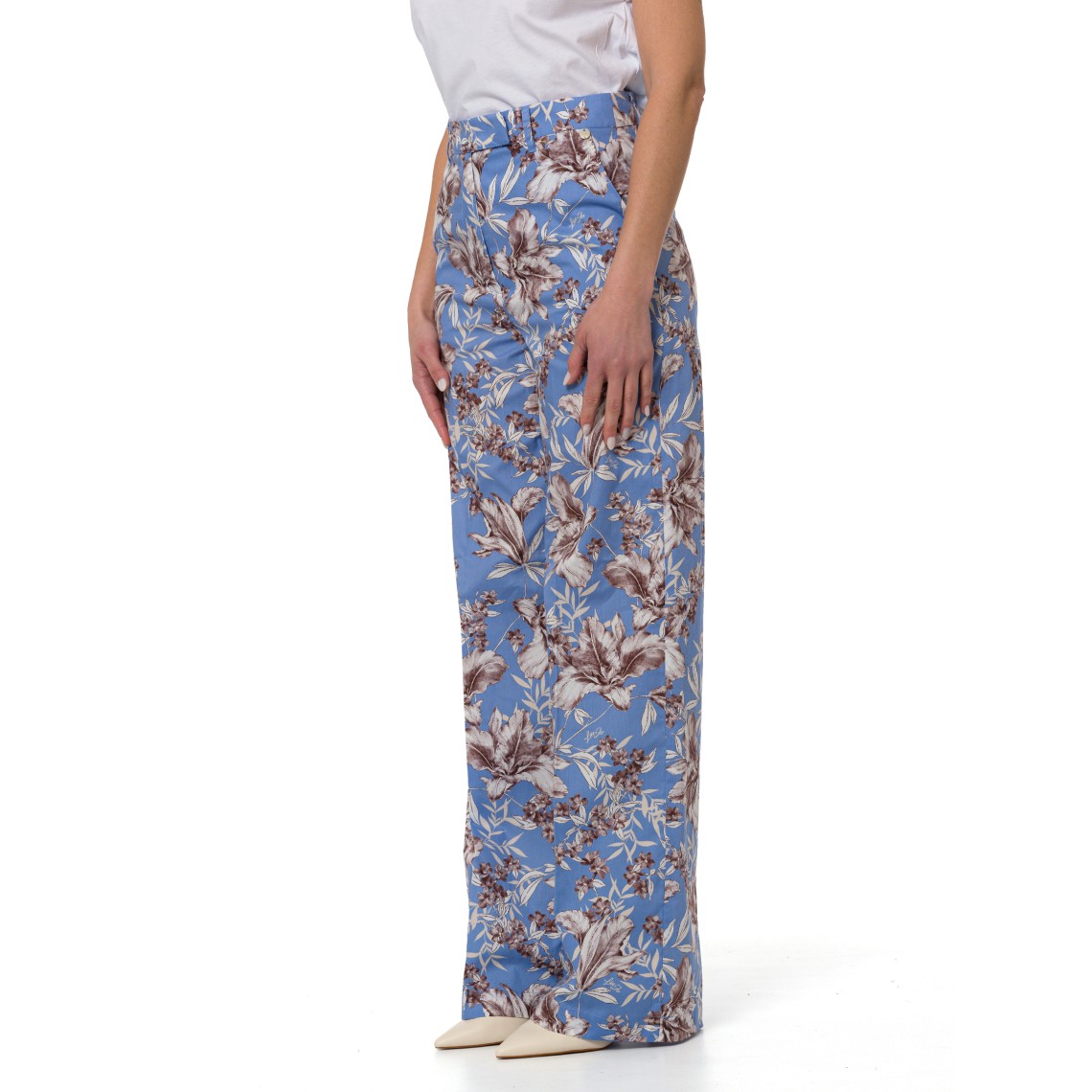 Pantaloni palazzo in popeline Liu Jo