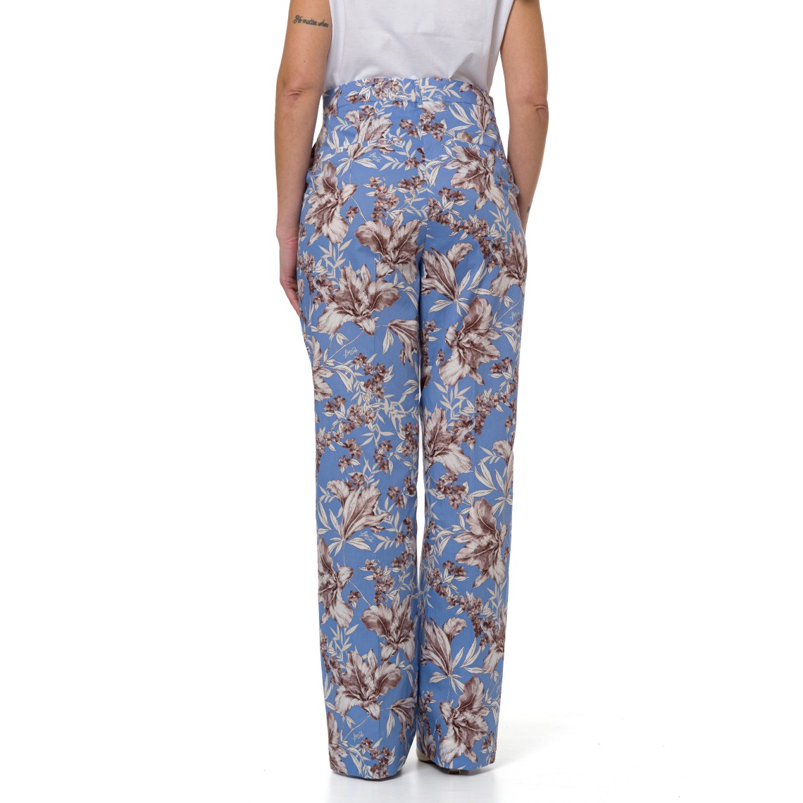 Pantaloni palazzo in popeline Liu Jo