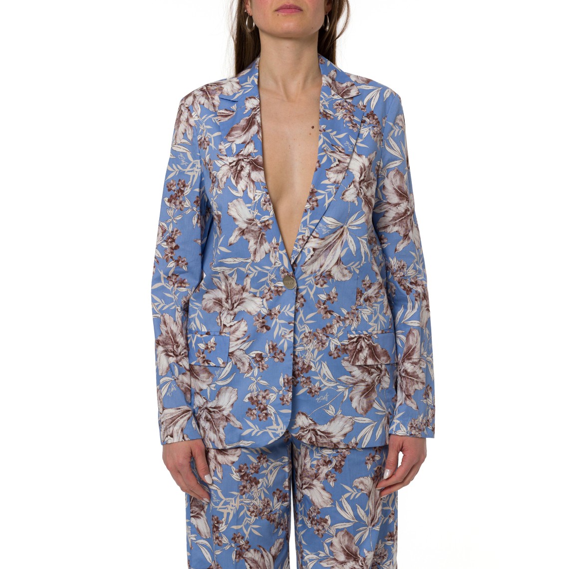 Giacca in popeline stampato Liu Jo