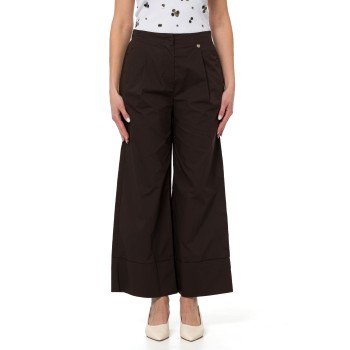 Pantaloni flare in popeline Liu Jo