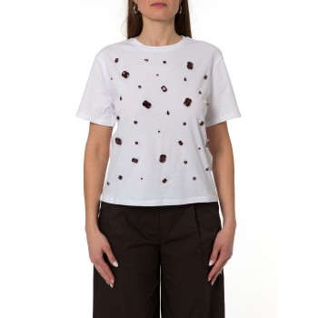 T-shirt con applicazioni Liu Jo