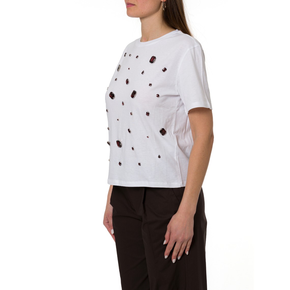 T-shirt con applicazioni Liu Jo