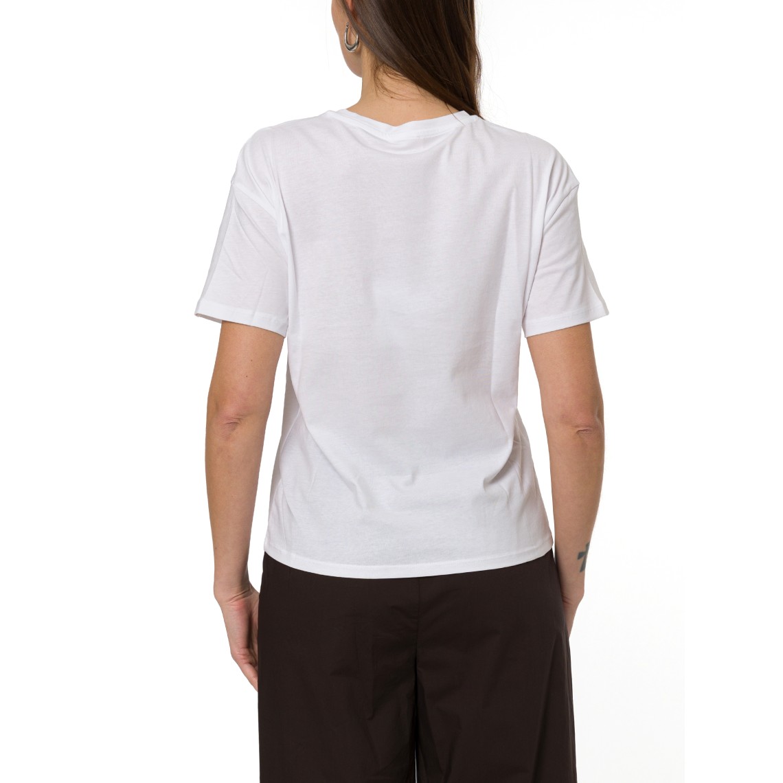 T-shirt con applicazioni gioiello Liu Jo
