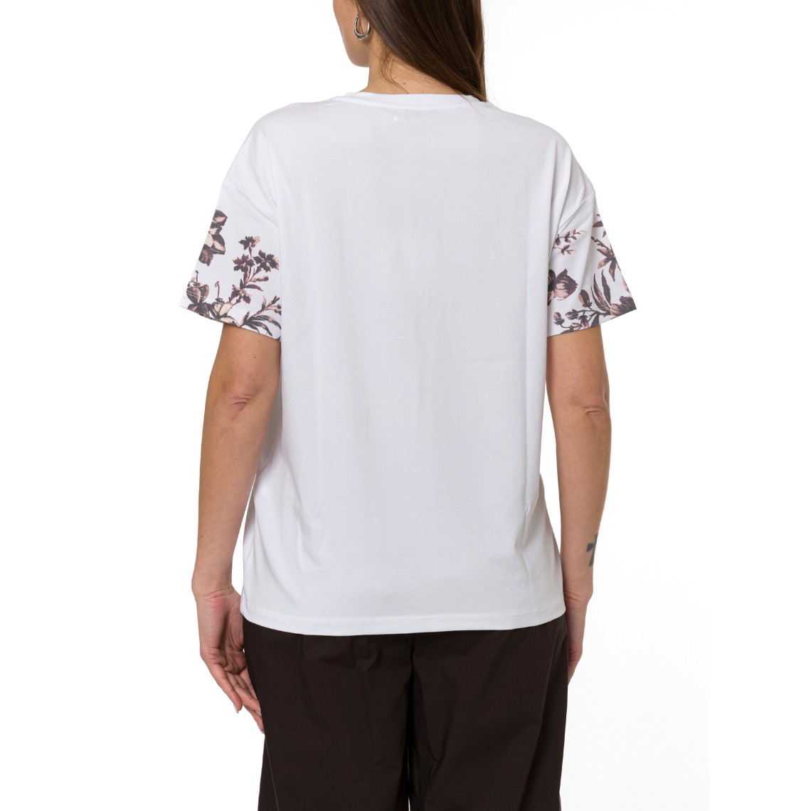 T-shirt con stampa e ricami Liu Jo