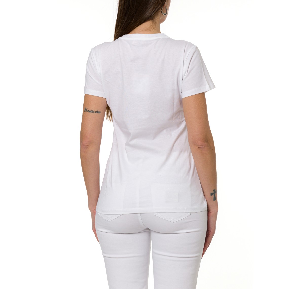 T-shirt con stampa strass Liu Jo