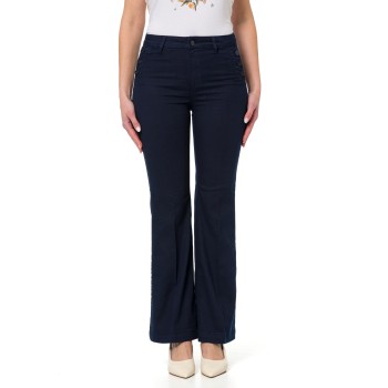 Pantaloni flare con bottoni logati Liu Jo