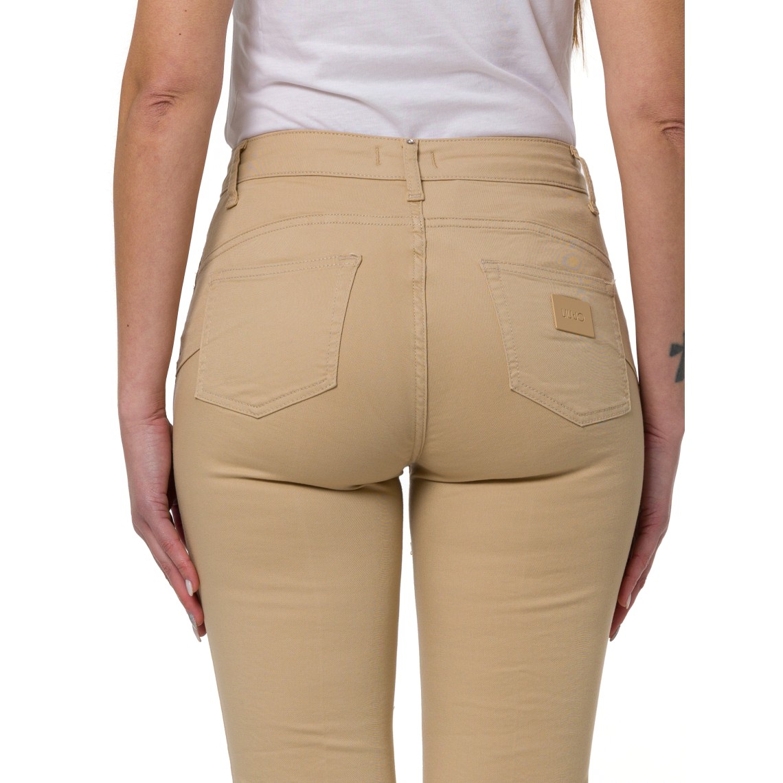 Pantaloni cropped a vita alta Liu Jo