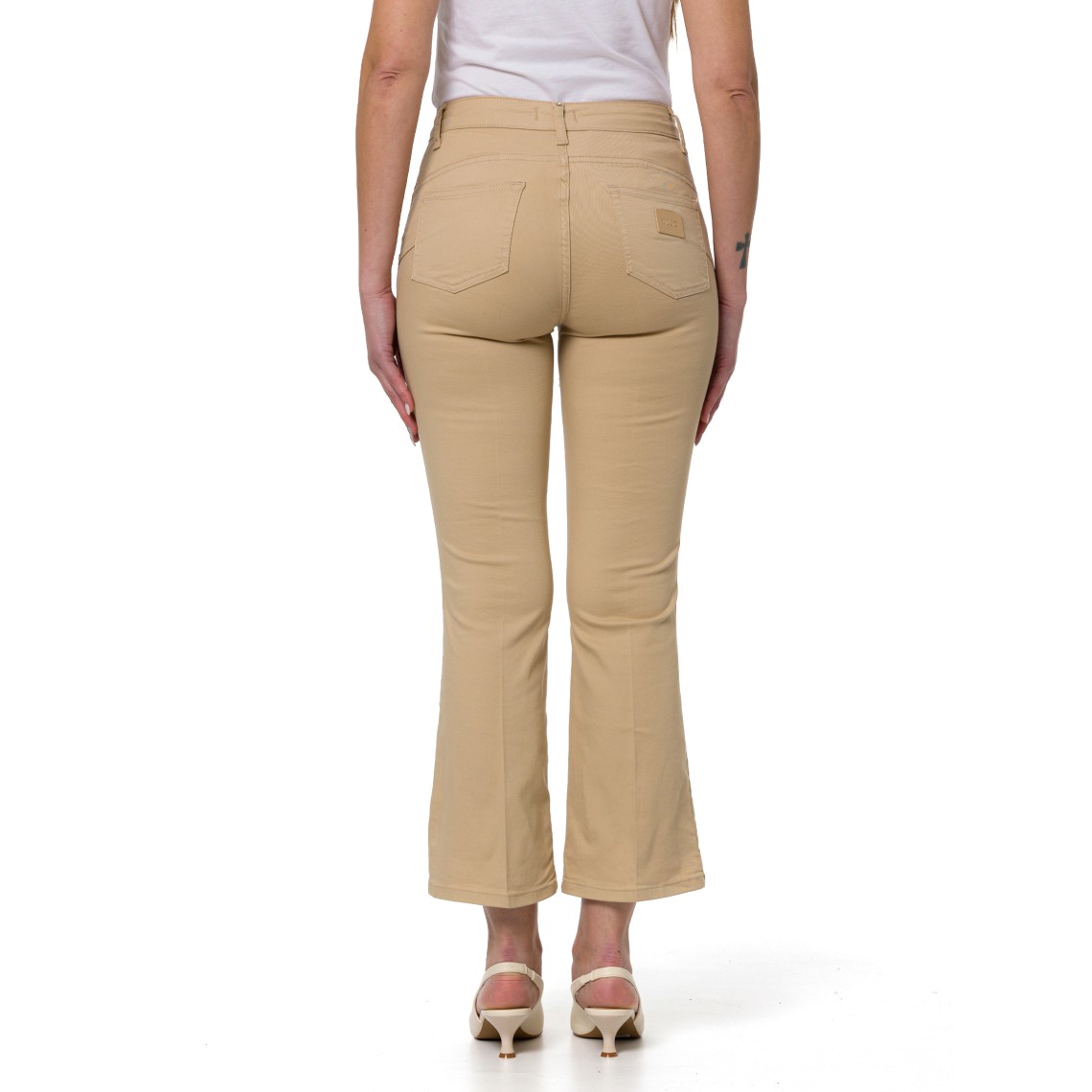 Pantaloni cropped a vita alta Liu Jo