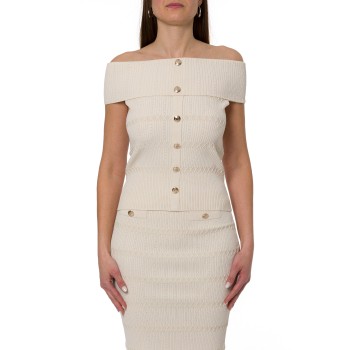 Top bardot in maglia Liu Jo