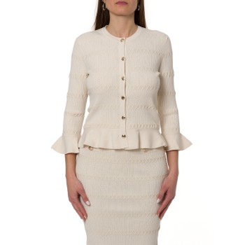 Cardigan in maglia con volant Liu Jo