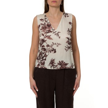 Top in raso stampato Liu Jo