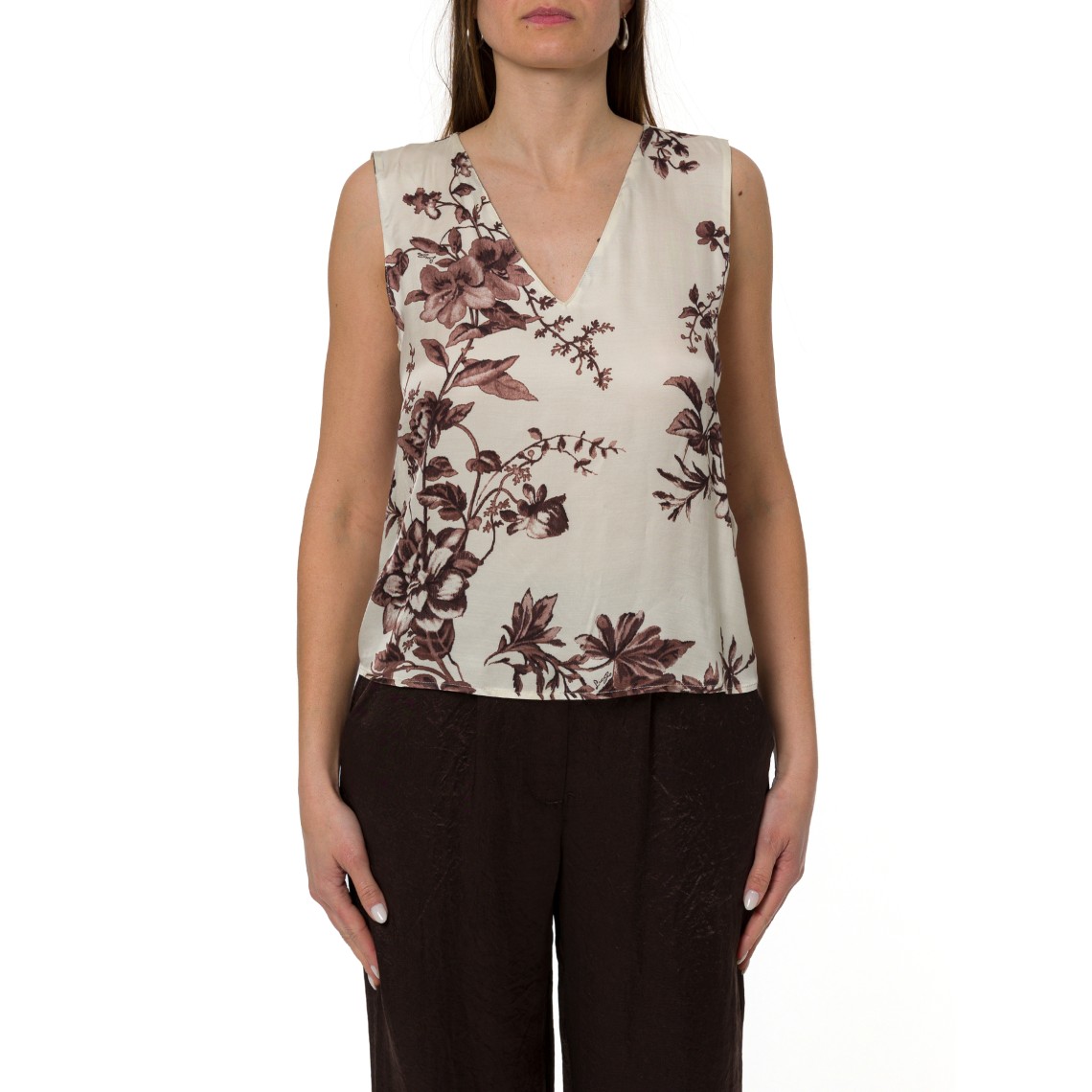 Top in raso stampato Liu Jo