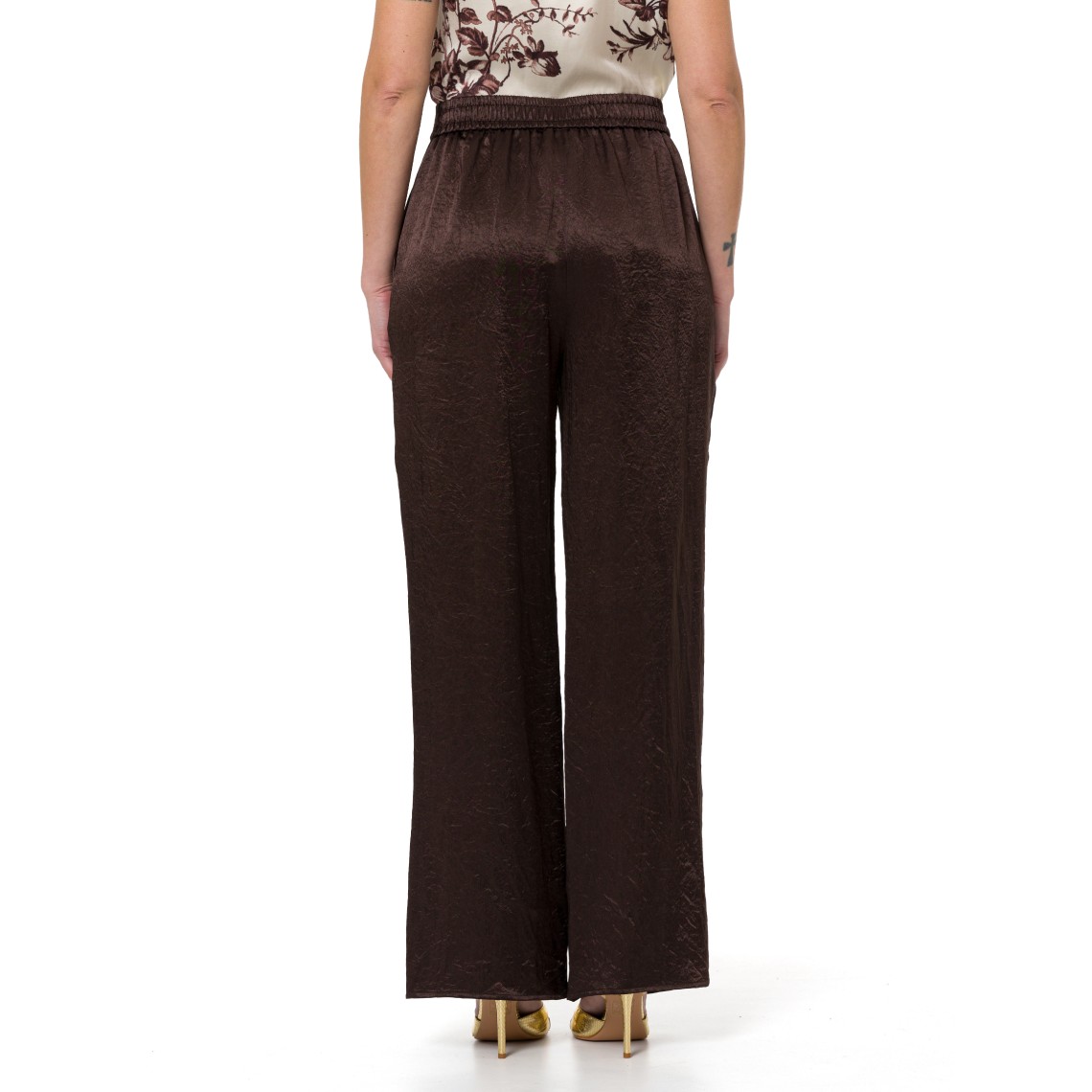 Pantaloni in raso con spacchetti Liu Jo