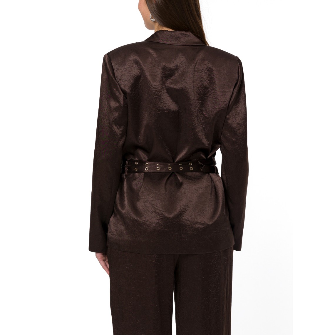 Giacca in raso con cintura Liu Jo