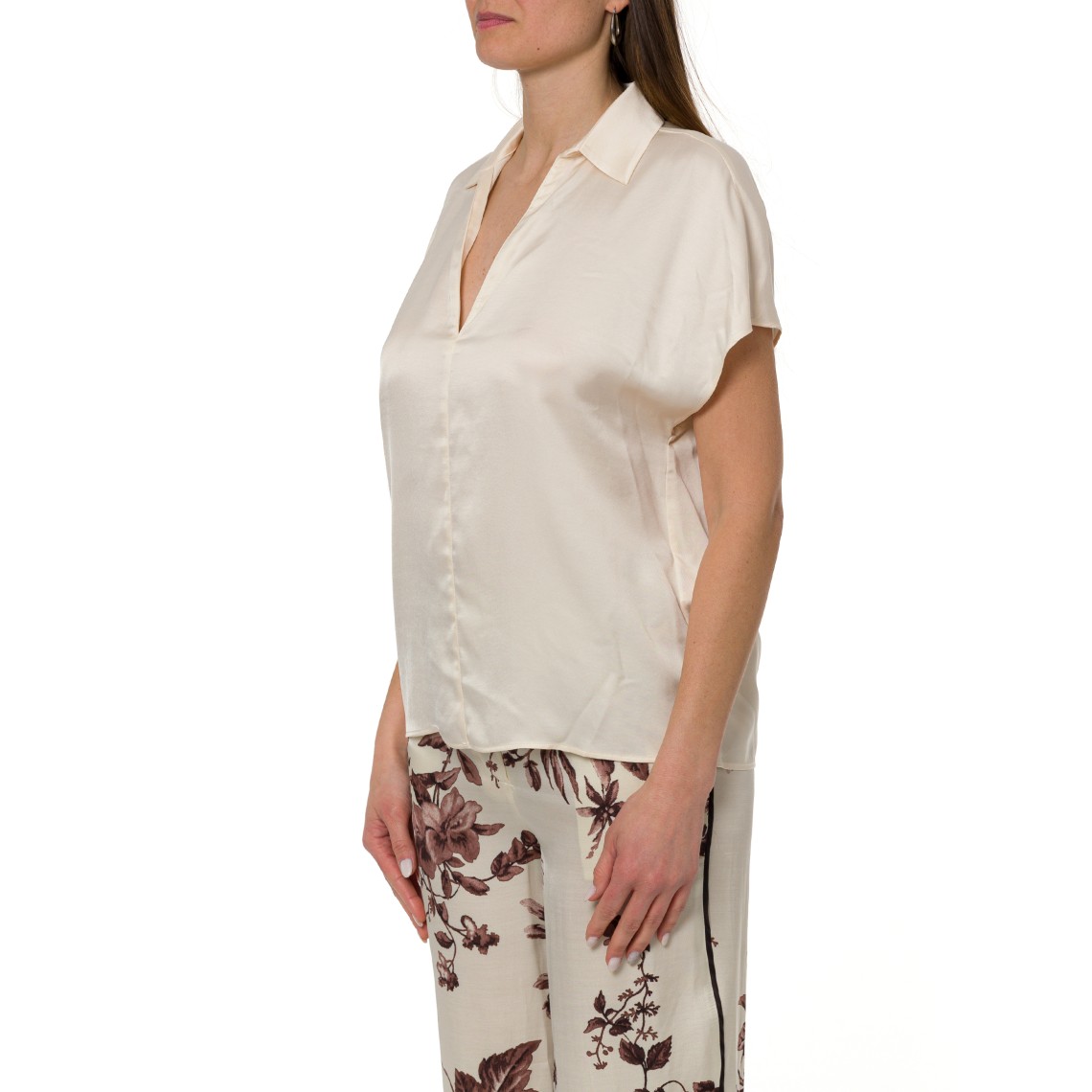 Blusa in raso di viscosa Liu Jo con scollo a V