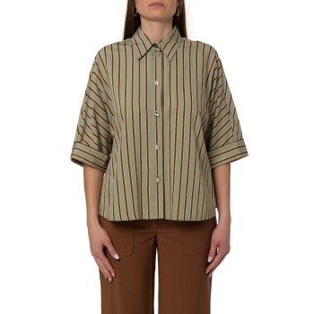 Camicia oversize in rayon a righe Liu Jo