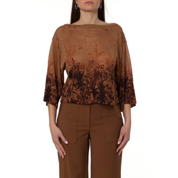 Maglia con maniche a ¾ e stampa Liu Jo