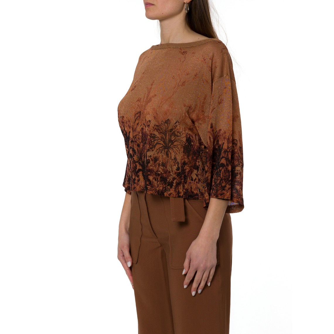 Maglia con maniche a ¾ e stampa Liu Jo