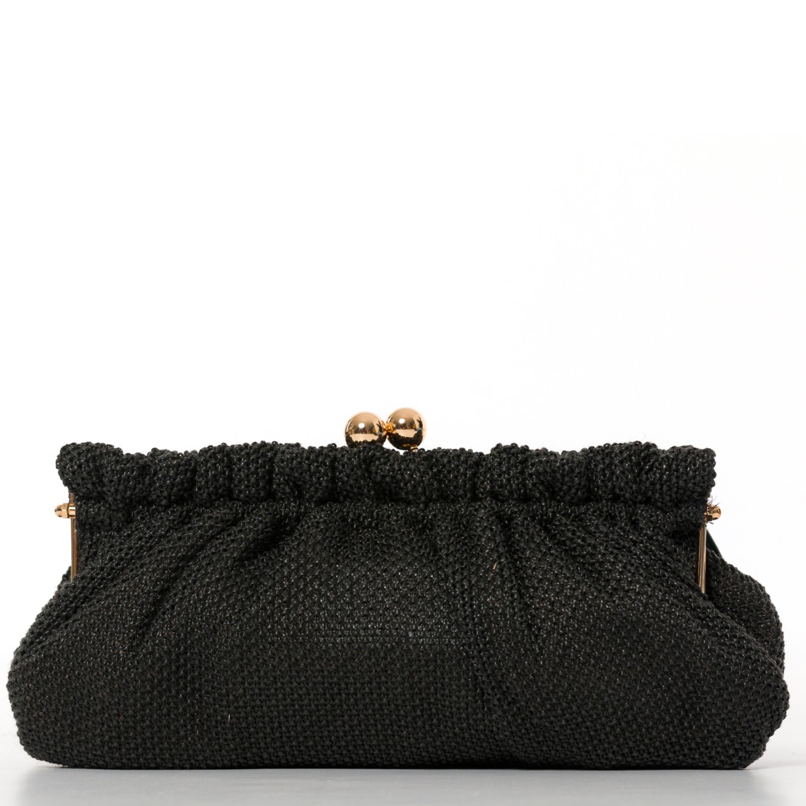 Borsa clutch in rafia con charm Twinset