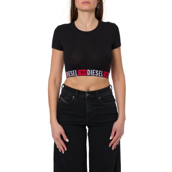 Crop top Irma D-Core con fascia logo Diesel