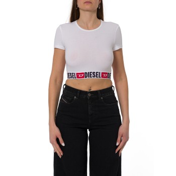 Crop top Irma D-Core con fascia logo Diesel