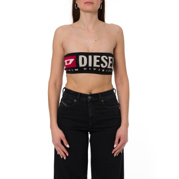 Reggiseno a fascia con maxi logo Diesel