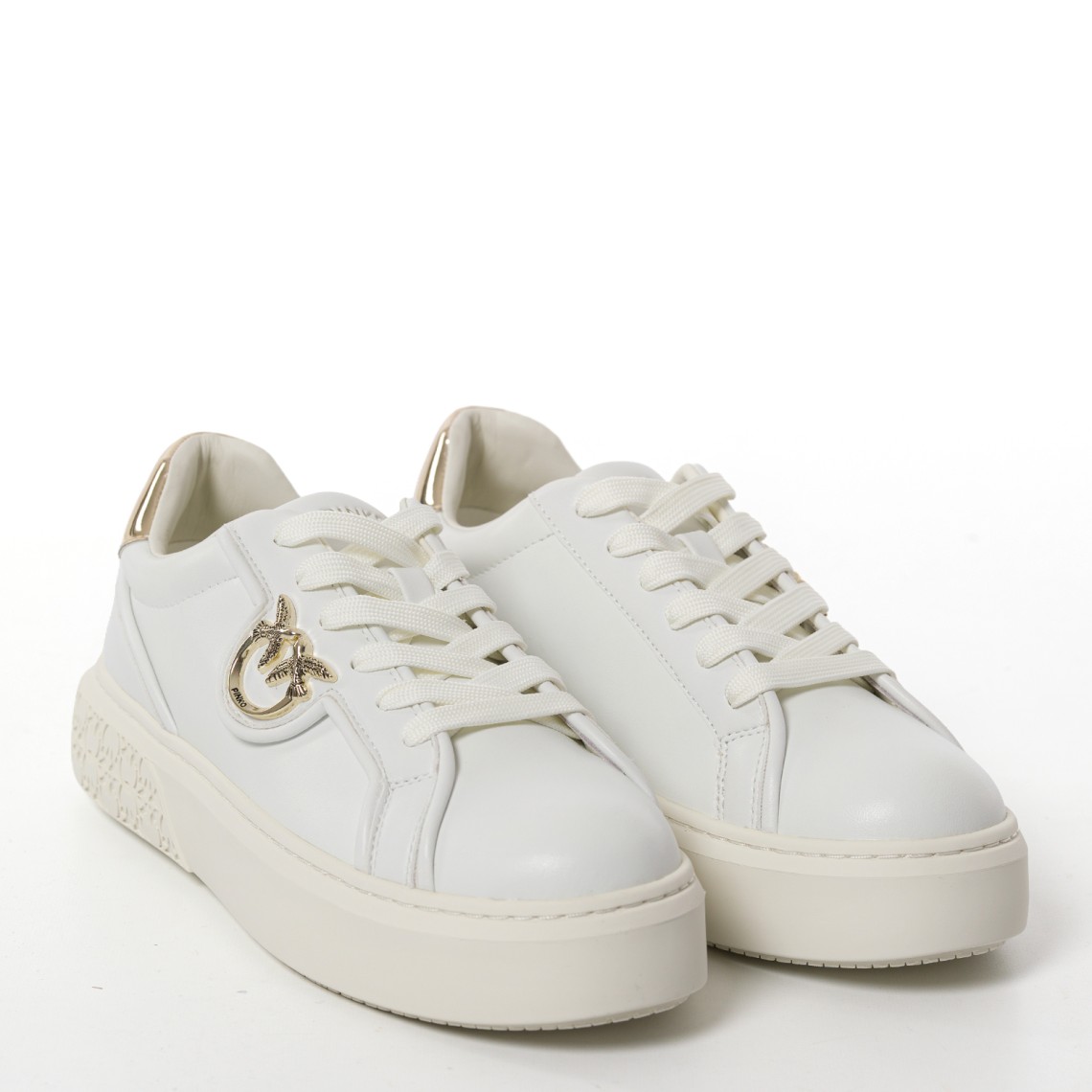 Sneakers Yoko 06 con logo in metallo Pinko