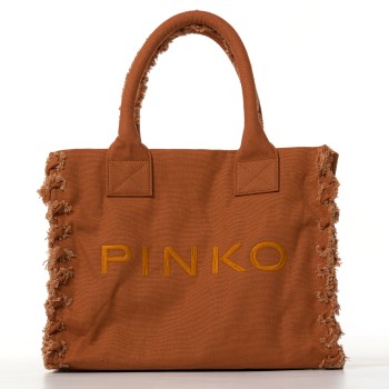 Borsa shopper media Beach in canvas con logo e dettagli...