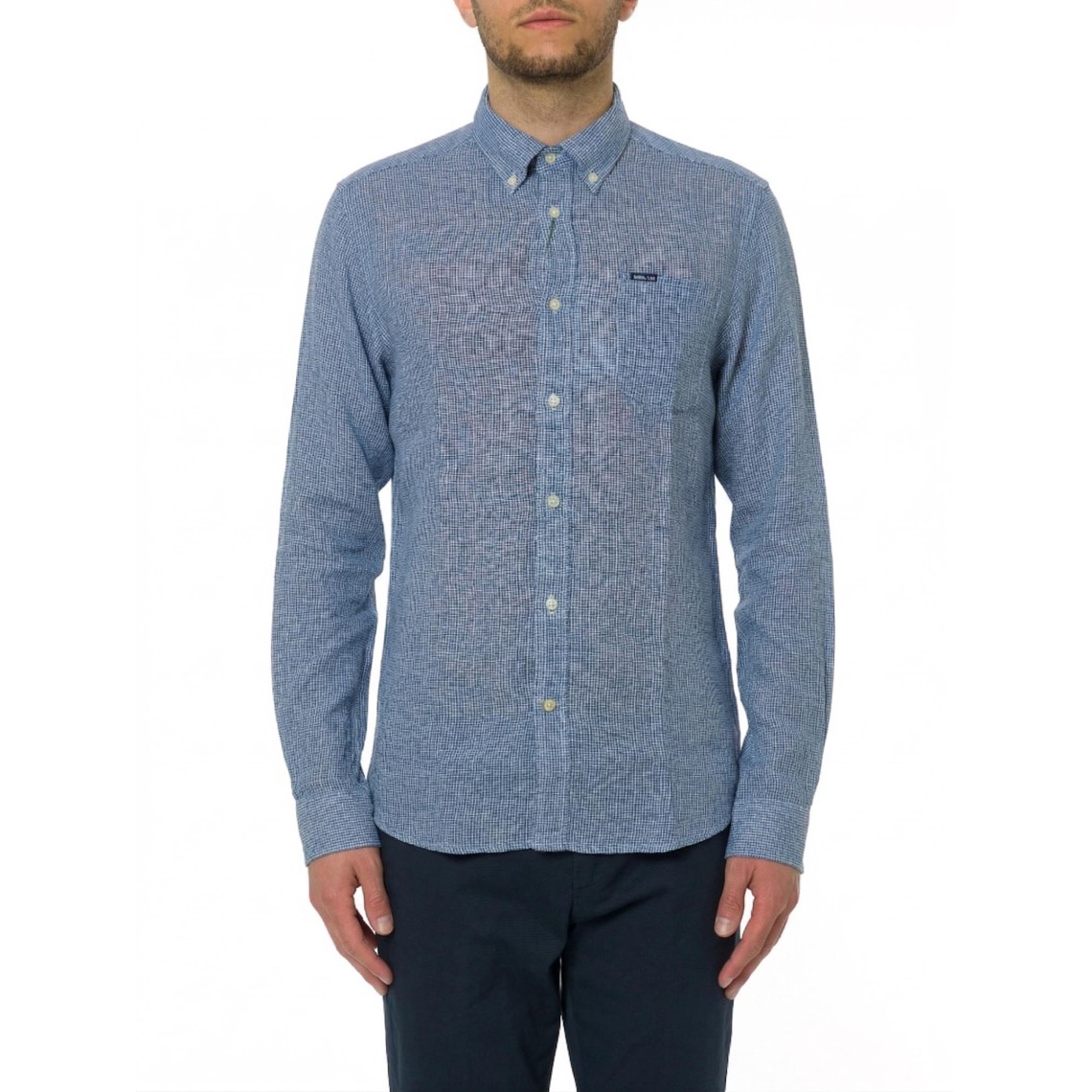 Camicia sartoriale di lino Linton Barbour