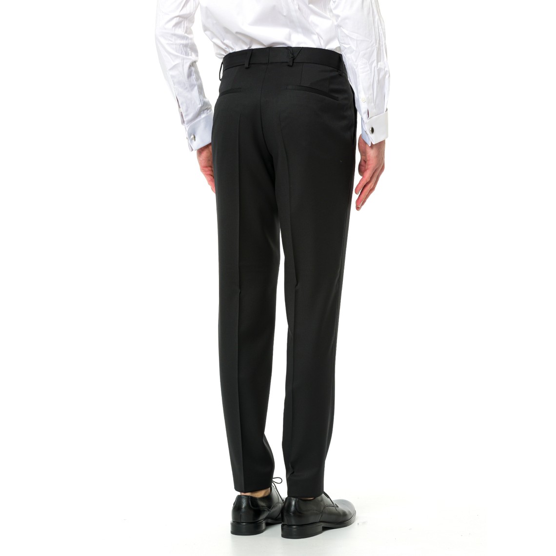 Pantaloni Boss slim fit in serge di lana vergine