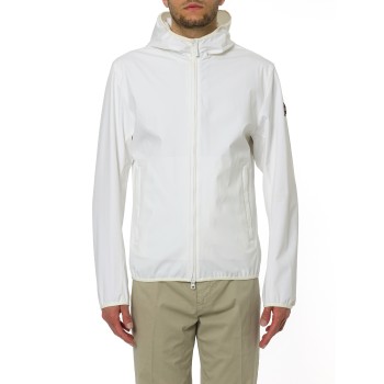 Giacca in softshell con cappuccio Colmar