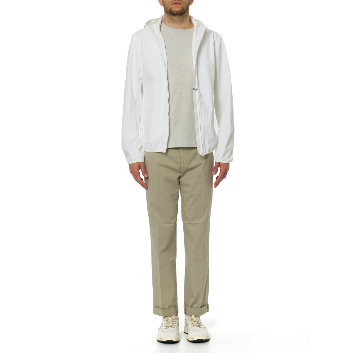 Giacca in softshell con cappuccio Colmar