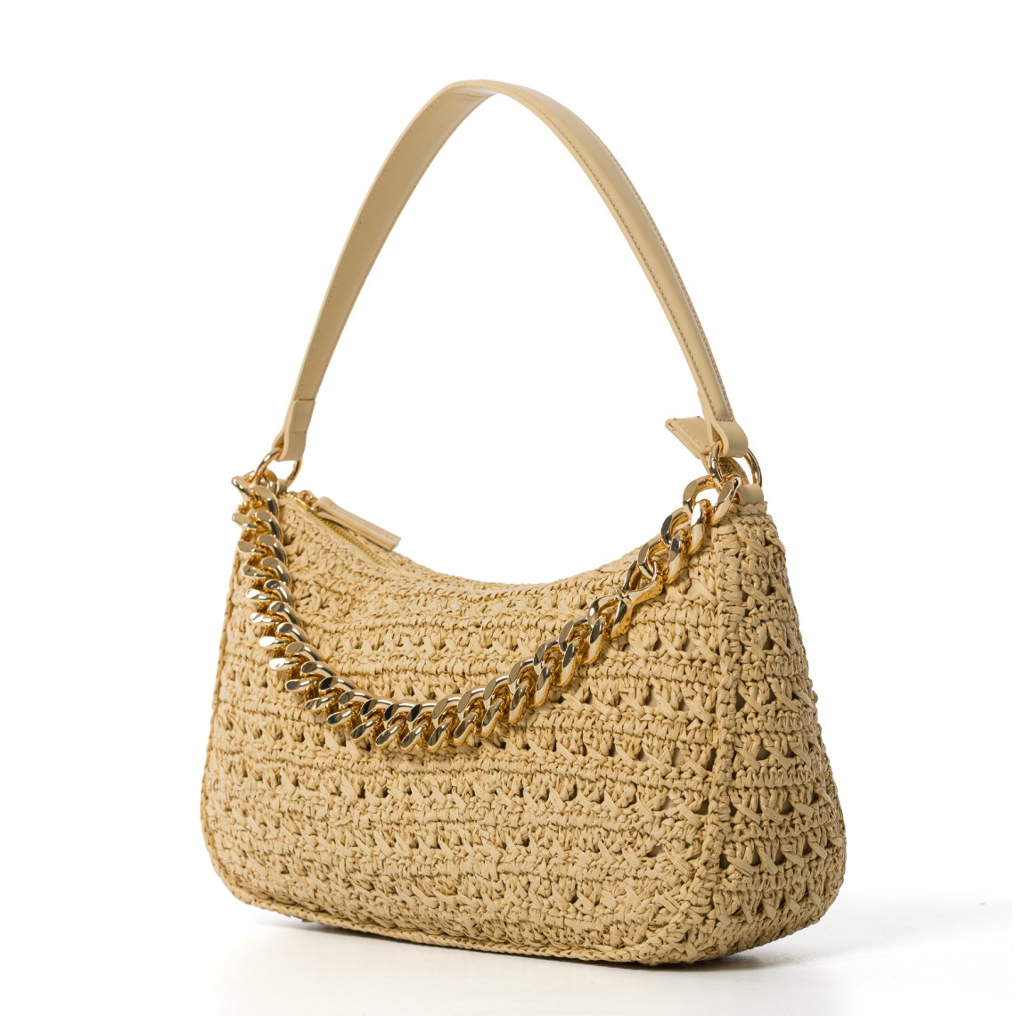 Borsa a mano in rafia Twinset