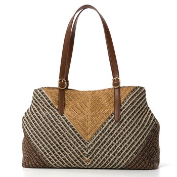 Borsa a spalla in tessuto intrecciato Twinset