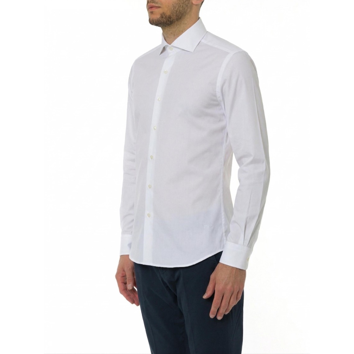 Camicia Regular Fit in Popeline Stretch Fay