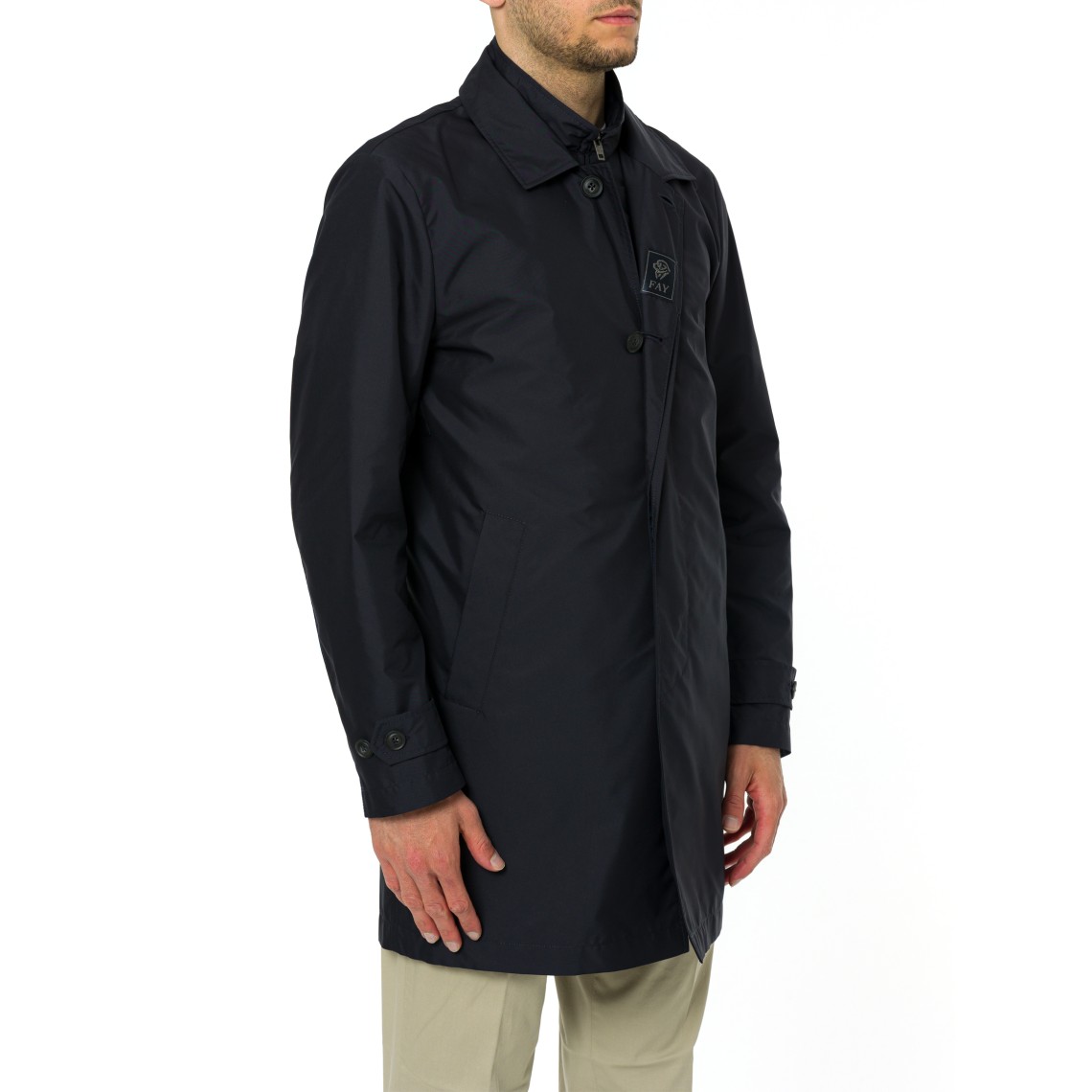 Morning Coat in Popeline Tecnico Fay