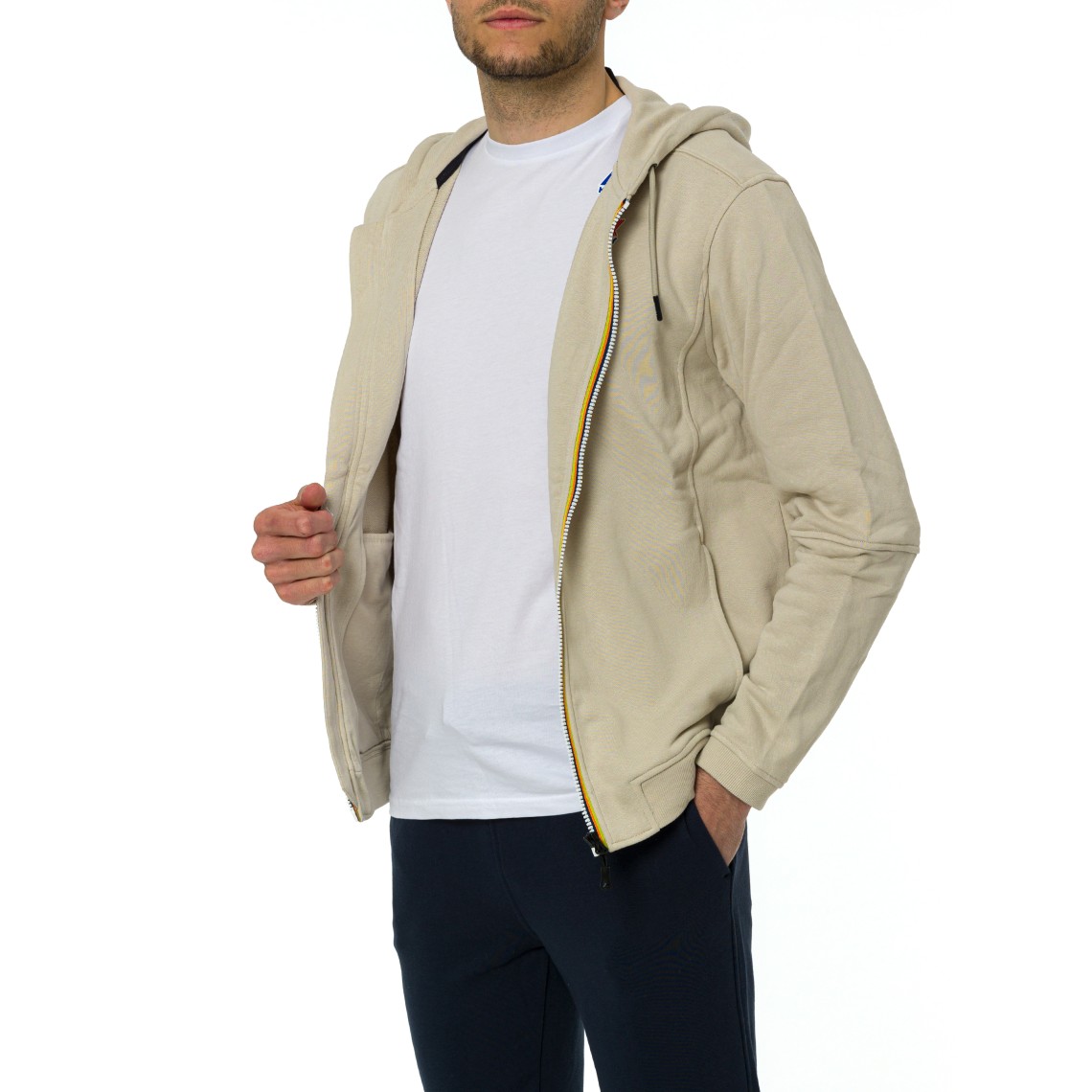 Felpa con zip e cappuccio Prosper Poly Cotton K-Way