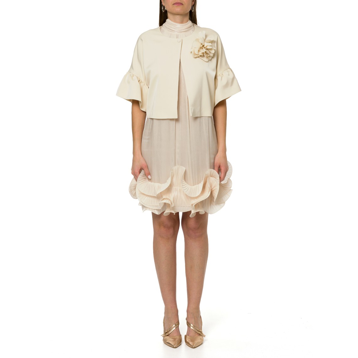 Giacchina con maniche volant Hanita Couture