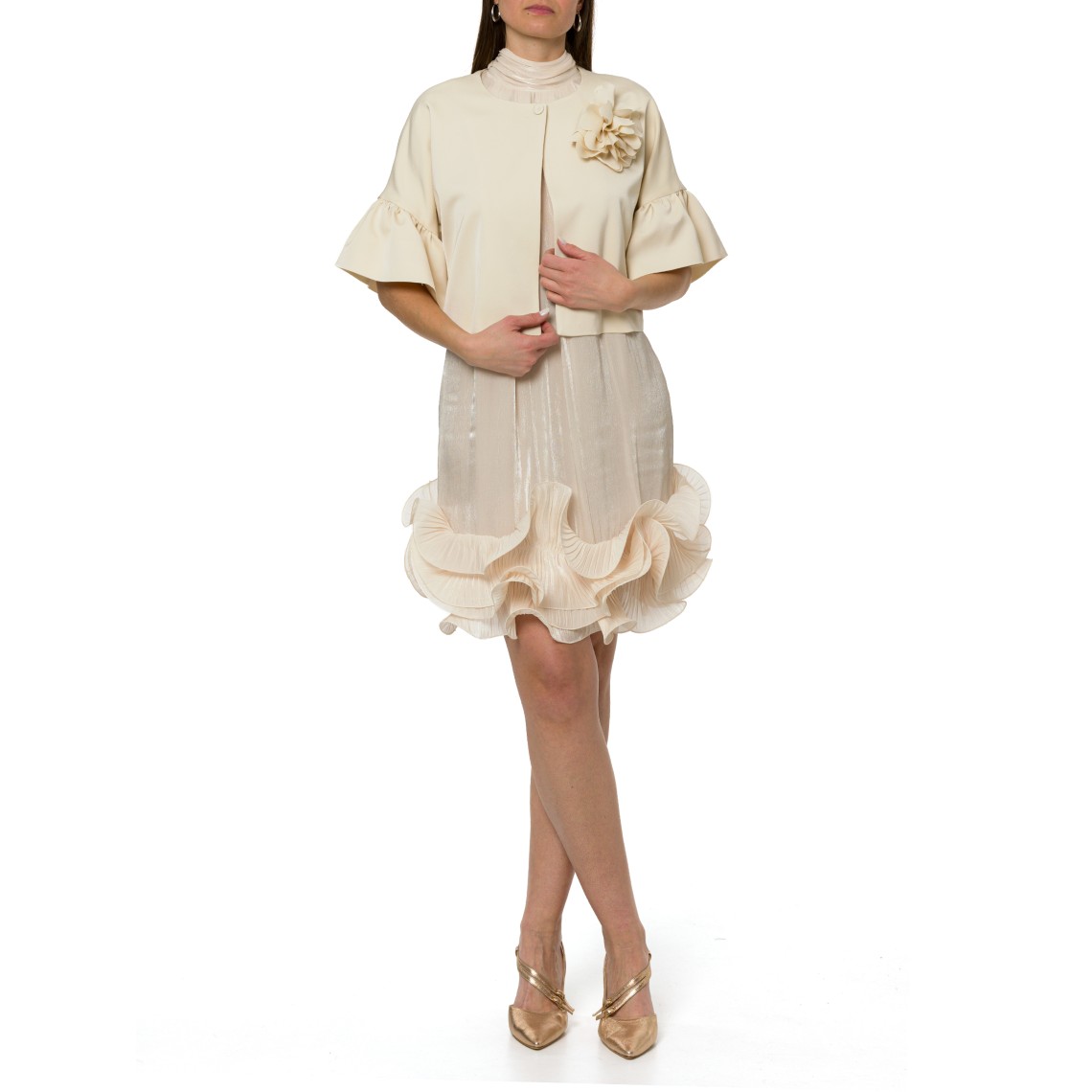 Giacchina con maniche volant Hanita Couture