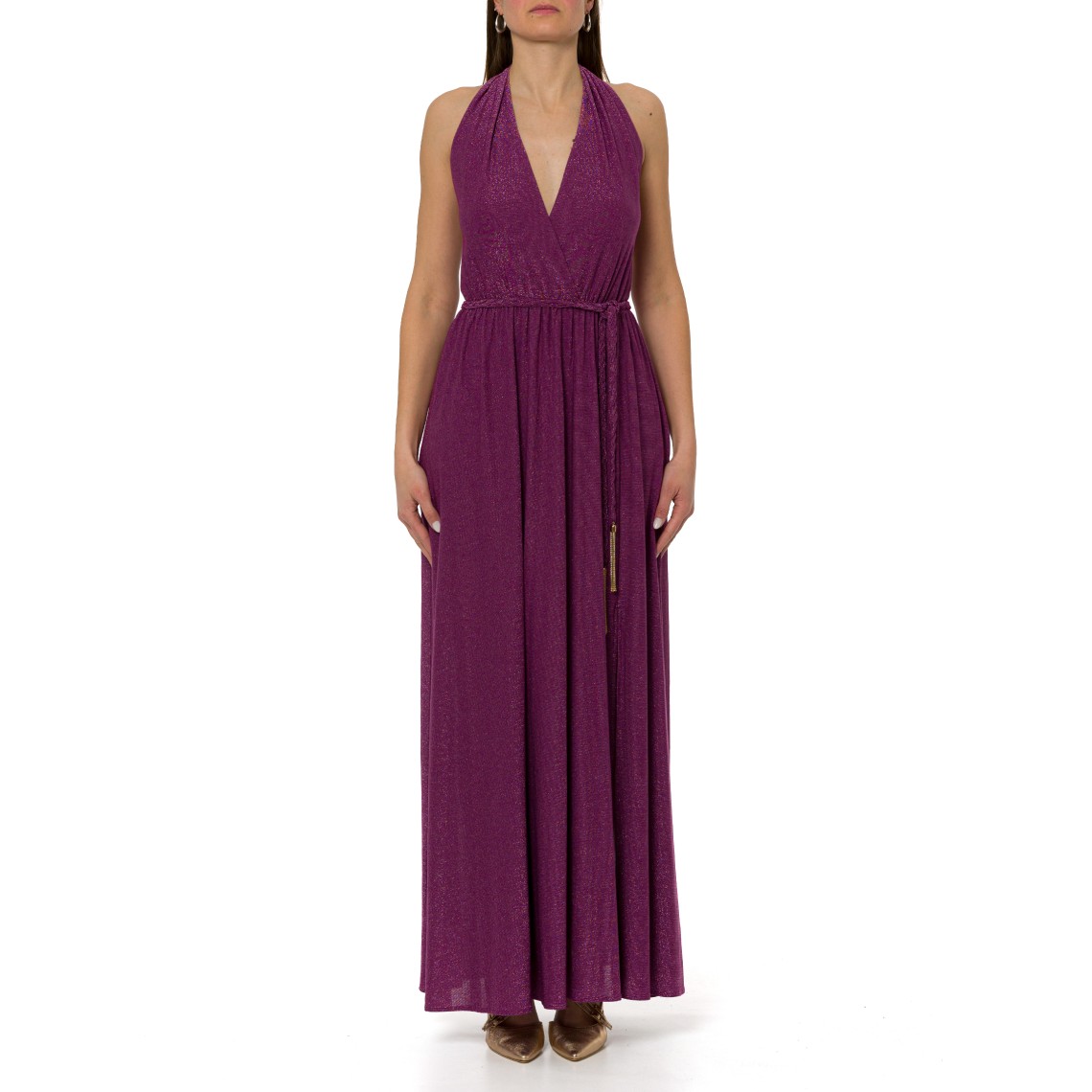 Abito lungo in lurex Liu Jo