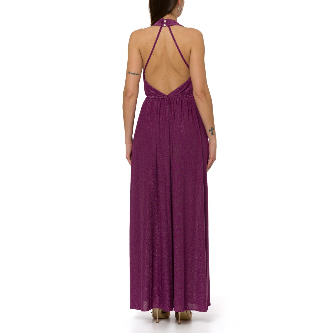 Abito lungo in lurex Liu Jo