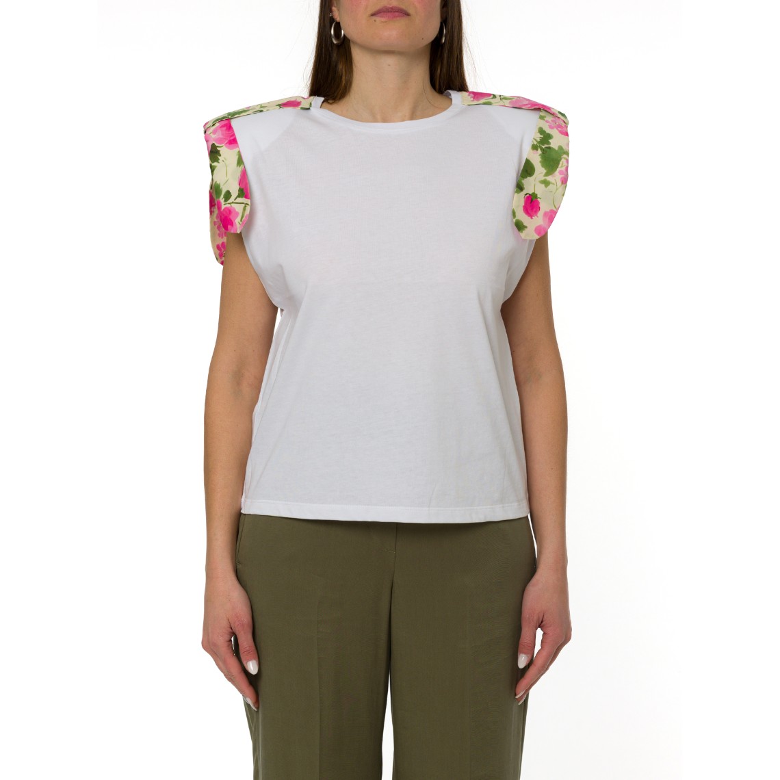 T-shirts in cotone con fiocchi Liu Jo