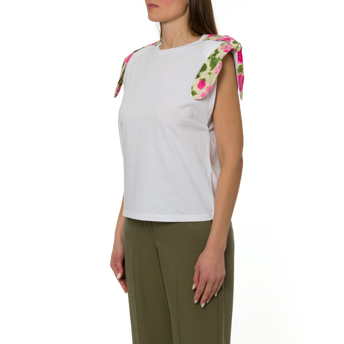 T-shirts in cotone con fiocchi Liu Jo