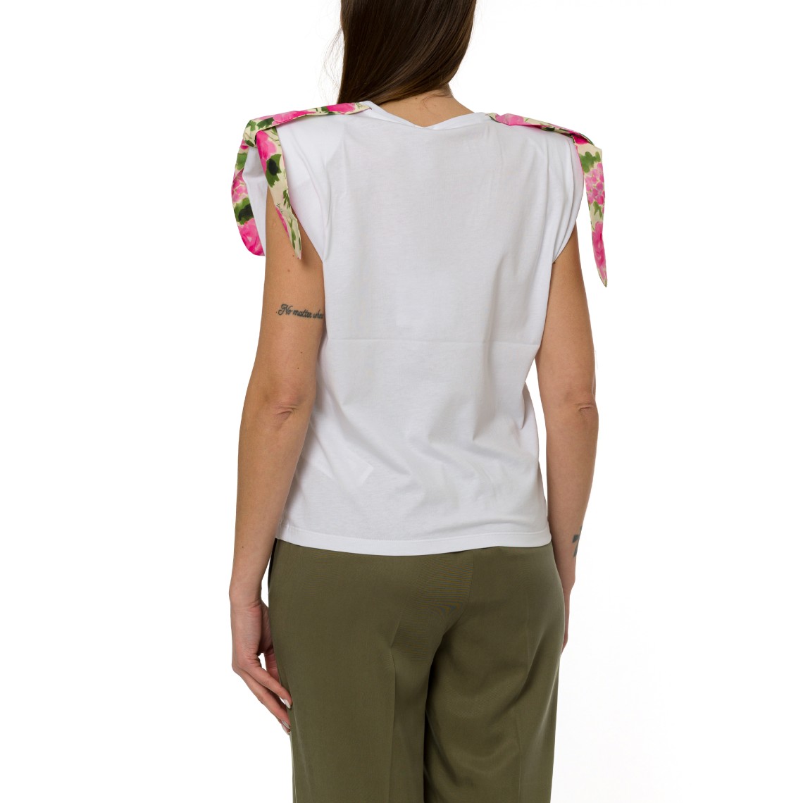 T-shirts in cotone con fiocchi Liu Jo