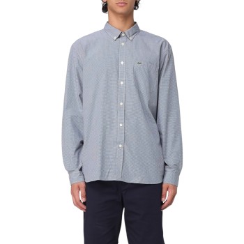 Camicia in cotone a quadretti Lacoste