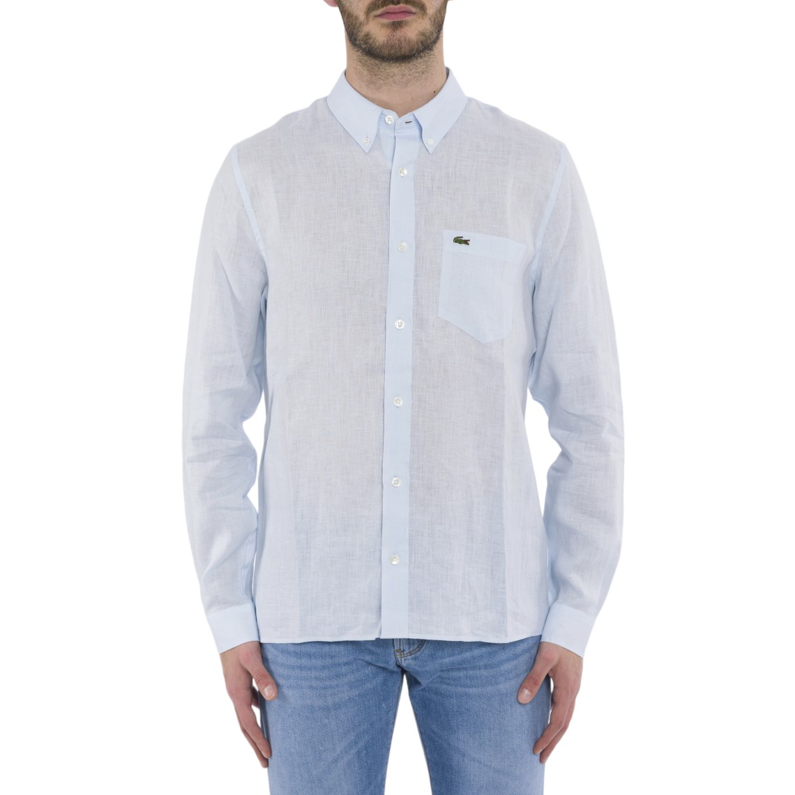 Camicia in lino Lacoste