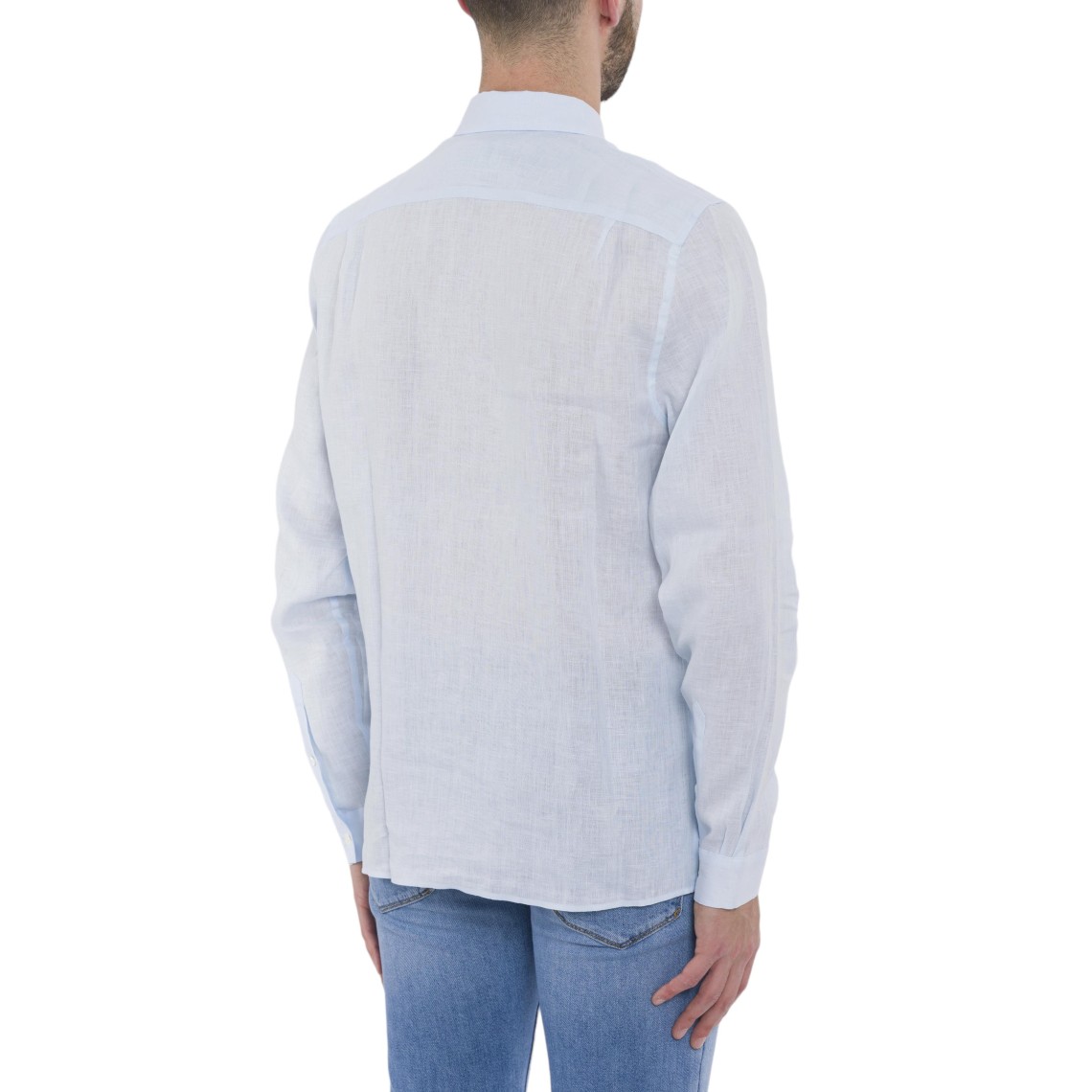 Camicia in lino regular fit Lacoste