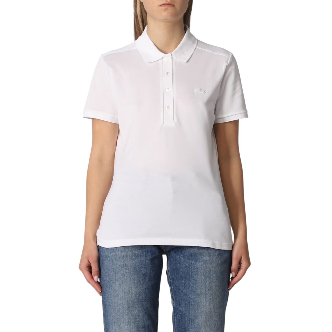 Polo in piqué di cotone stretch Lacoste