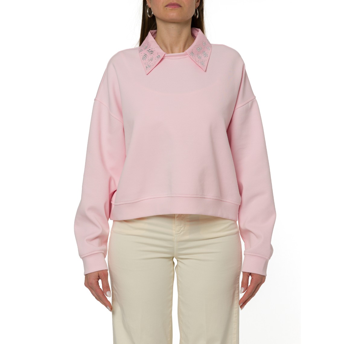 Felpa con ricami gioiello Liu Jo