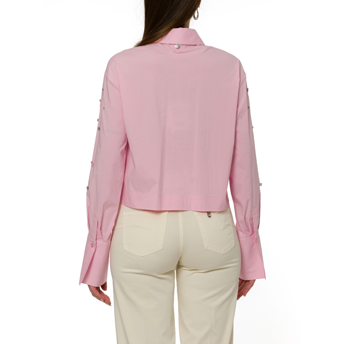 Camicia boxy con ricami gioiello Liu Jo